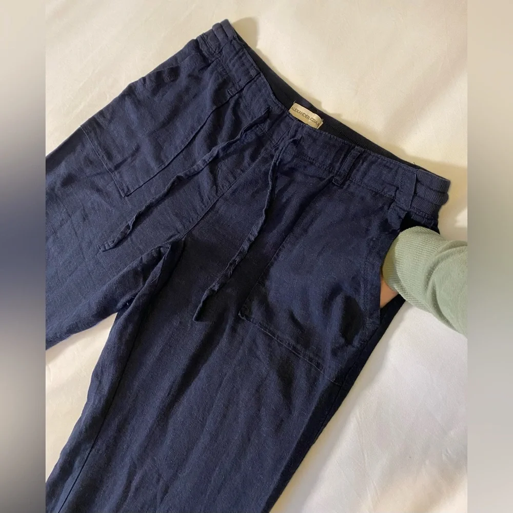 Alexander Jordan Linen-Viscose Blend Pants with Adjustable Drawstring